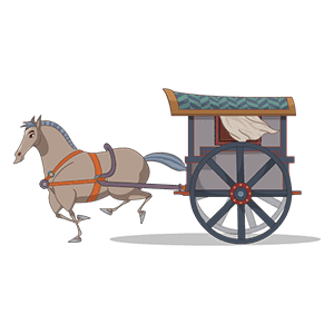 马车正面和侧面