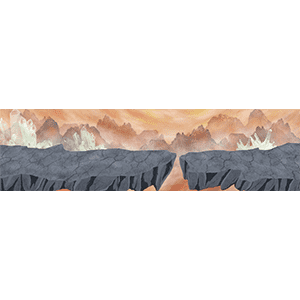 断裂的岩石地面